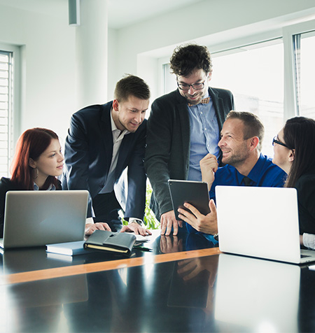 Ilustración de servicios de marketing digital